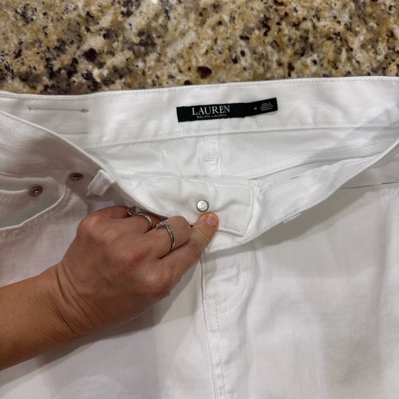 Ralph Lauren Classic White Denim Skirt - Picture 5 of 6
